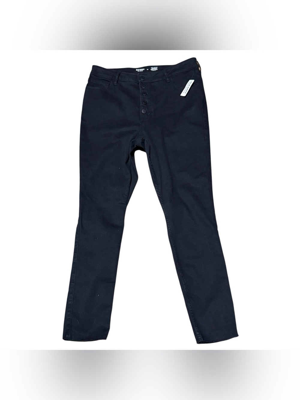 OLD NAVY Extra High Rise Rockstar Super Skinny Jeans – Black – Stretch – Size 14